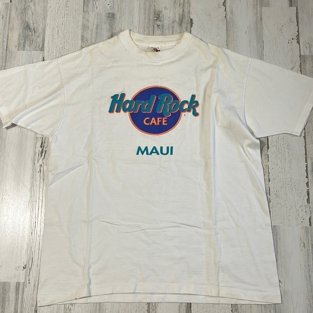 Vintage Hard Rock Cafe Maui Tee Size XL made in USA